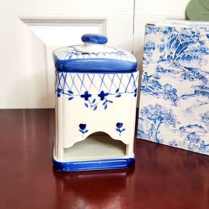 Blue Delft Tea Bag Dispenser